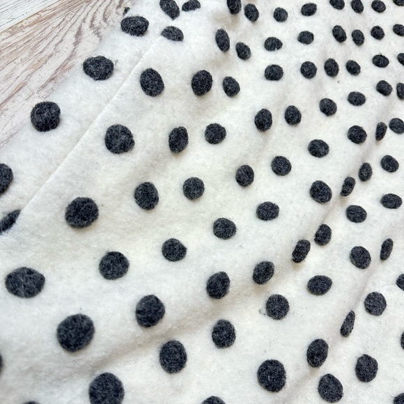 ModCloth Wool Salient Polka Dot Wool Blend Coat in Grey and White - Size 1x - Picture 16 of 16
